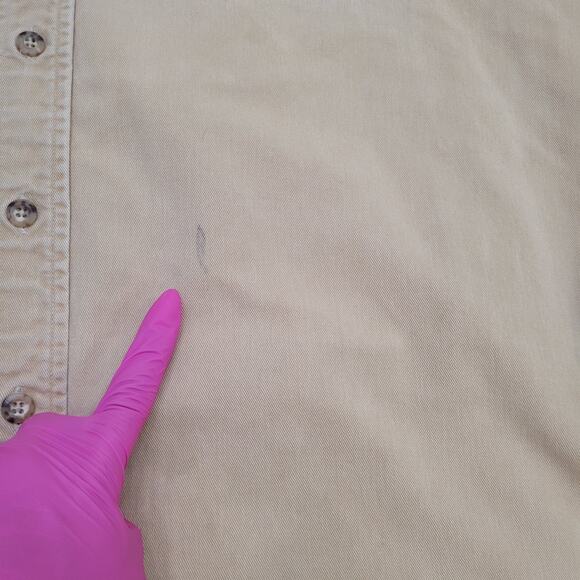 Vintage 90s Carhartt Button Shirt 2XL 28x33 Baggy - Picture 3 of 16